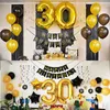 50 decorações de festa de aniversário adulto 30 40 50 60 anos decoração feliz banner número balão globos 50 aniversário de casamento y0730