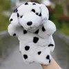 Baby Kids Educational Toy Dalmatian Animal Shape Plush Hand Puppet Parent-child Toy Gift Girls Dots Printes Plush Doll Gifts Fe Q0727