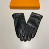 wool leather mittens