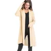 Trench da donna Autunno Cardigan lavorato a maglia casual da donna Moda sottile Scava fuori i vestiti a punto Capispalla a maniche lunghe da donna