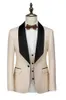 (Kostym + väst + byxor) Klassiska män kostymer för bröllop Elegant 3 styck Mäns formella kostymer Set Gentleman Mäns Klänning Suits / X0909