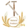 50/100 peças Navalha manual ecológica de palha de trigo descartável material biodegradável lâmina de barbear de duas camadas 220301