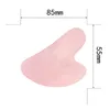 Naturliga Jade Scraping Board Party Favor Heart Shaped Crystal Stone Facial Massager Gua Sha Boards Jades Roller