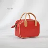 Soft leather women's bag with vegetable tanned handmade casual handbag with square cross-body zipper bag