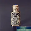 4pcs/lot 3ml Antiqued Metal Perfume Bottle Empty Arab Style Alloy Hollow Out Essential Oils Bottle with Glass Dropper1