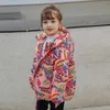 Bebek Kış Kızlar Kapüşonlu Trençkotlar Sıcak Giyim Çocuk Çocuk Kız Snowsuit 2021 Pamuk Ceket Parka TZ991 H0910