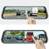 Jansite 10 inches 2.5k Bil DVR Touch Screen Stream Media Dual Lens Video Recorder Bakövare Spegel Dash Cam Front och Bakkamera