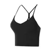 Mode polyvalent sous-vêtements de yoga longs femmes ruban croix beau dos antichoc froncé soutien-gorge de sport