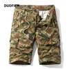 Cargo 100% Cotton Shorts Men Camouflage Summer Casual Men Short Pants Brand Clothing Comfortable Camo Men Cargo Shorts 210603