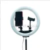 Lampada di riempimento a doppia posizione da 33 cm Lampada di bellezza per selfie a LED con anello da 13 pollici con telecomando CTouch