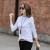 T-shirts Fashion Woman Fall Winter Long Sleeve Women Shirts Casual Solid O-neck Cotton T Shirt Women Tshirt Women Tops B783 210602