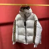 Parkas de moda para mujer, abrigos de plumón con patrón de letras para hombre, abrigos de invierno Unisex para mujer, chaquetas gruesas informales para mujer, ropa