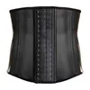 Latex Trainer 9 Steel Boned Body Shaper Waist Cincher Corset Girdle Shapewear Men Viktminskning Bälte