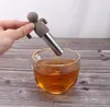 Creativo Práctico Infusor de Té Lindo Filtro de Té de Silicona Encantador Humanoide 304 Acero Inoxidable Colador de Té Gadgets SN4675