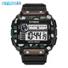 Synoke Big Square Watch Camouflage мужские часы спортивные часы военные цифровые многофункциональные наручные часы 2021 новая Dropshipping G1022