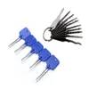 10st Jiggler Keys Lock Pick Set + 5st Locksmith Try-out Keys Car Repairing Tools