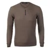 2021プルオーバーメンズカレッジスタイルのパッチカラーコントラストと厚く濃厚なラウンドネックセーター男性ファッション厚いウールセーターニットY0907