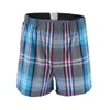 Мужская одежда для сон мужская 4PCS Boxer Men Men Underbear Cttong Mansmouts дышащий клетчатые плетеной шорты мужские труси