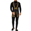 Dashiki Africa Chaleco para hombre Estampado largo sin mangas Chaleco delgado Hombres Étnico tradicional Chaleco tribal Boda Caballeros Bazin Camisa 210524