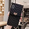 Mode Portemonnee Case Voor iPhone 13 12 11 Pro MAX Gevallen Crossbody VOOR 13 12 7 8 6 Plus XS XR Handtas Portemonnee Lange Ketting Siliconen Kaart Pocket Covers