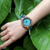 Orologi in legno di Lover Women Relogio Masculino Men guardano i regali blu turchesi drop orologi da polso