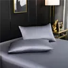 Natural Mulberry Silk Pillowcase High End Quality Pure Case Solid Color Envelope Cover 51x76cm Customizable 220217