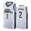 2 koszulki Kawhi Los Jersey Leonard Angeles koszulki męskie Paul 13 George koszulki do koszykówki S-XXL niebieski czarny biały szyte