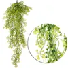 Bröllopsdekorationer konstgjorda blommor Vine Ivy Leaf Silk Hängande falska växt Konstgjorda växter Garland Party Decoration