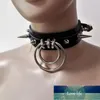 Fashion Sexy Handmade Leather Choker Belt Punk Goth Collar Harajuku Necklace Round Club Party Torques Chokers Factory price expert design Quality Latest Style