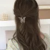 Butterfly Catch Clip Transparent Medium Hair Clip Women Hairpin Fashion Hair Accessories Female Headwear Hair Claw 956 V2