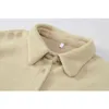 Tjock fårskinn ShirtBlouses Coat Warm Lambull Blusasjacka Kvinna Långärmad Streetwear BF Teddy Bear Solid Outwear 210417