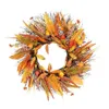 Herfst esdoorn blad krans, deur opknoping hotel raam decor en winkelcentrum muur decor woondecoratie kerstkrans Y0901