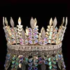Retro Queen King Bride Tiara Crown For Women Headdress Bridal Wedding photography Dance Luxurious Crown Hair Accessories X0625