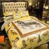 yellow winter designer bedding sets velvet queen King size duvet cover bed sheet pillowcases warm fashion designers comforter set