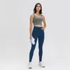 L-89 Tank Damen Yoga-BH Shirts Sportweste Fitness-Tops Sexy Unterwäsche Einfarbige Damen-Tops mit abnehmbaren Körbchen Yoga-Sport-BH 262o