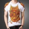 MEN039S T -Shirts 2021 Übergroße T -Shirt -Männer Chinesische Drache 3D für Jungen schwarzer Sommer Kurzarm 4324589