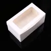 ギフトラップ3ピースケーキクッキー紙ボックス2/4/6ホールDIYクラフトパッキング段ボール容器のウェディングフォーズ3SIZE