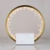 Dekoracja salonu Crystal Table Lights Gold Nocny Lampka 40 CM 50 cm