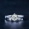 Solitaire Ring Diamond Engagement Trouwringen voor Dames Mode-sieraden Gift Will and Sandy