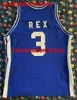 100% сшитый на заказ винтажные винтажные Kentucky Wildcats Rex Chapman Баскетбол Джерси мужская молодежная молодежная молодежь сшита на заказ.