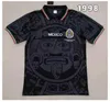 Mexique 1998 rétro Blanco Hernandez CAMPOS Football Soccerys Uniformes Home Gardien de but 1994 Chemise de football Camiseta Futbol 1986