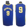 Mens Basketbol Formaları #9 DEGRASSI COMPLOME School ed Blue Drake Jimmy Brooks Jersey