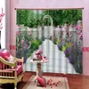 Curtain & Drapes Corridor Expansion Space Flowr Curtains Wedding 3D Luxury Blackout Window Living Room