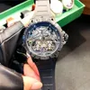 Herenhorloge horloges Luxe horloge van hoge kwaliteit Transparant skelet Volledig automatisch mechanisch uurwerk Waterdicht