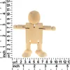 Peg Puppe Gliedmaßen Bewegliche Holz Roboter Spielzeug Holz Puppe DIY Handgemachte Weiße Embryo Puppe für Kinder Malerei DAS149