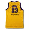 Full embroidery Martin Payne TV Show #23 Basketball Jersey Yellow Stitch Retro College Jersey XS-6XL