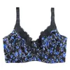 BL953P Plus Size Women Bra 6 Colours Printing Floral No-padded Unlined Full Cup Sexy Women Underwear 210623