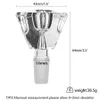 14mm 삼각형 유리 그릇 흡연 액세서리 왁스 오일 rigs 물 파이프에 대 한 Dabber 버너 허브 사용 독특한 그릇