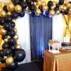 Décoration de fête 110pcs Chrome Silver Gold Balloons Arch Kit Ballon Black Ballon Guirlande De Mariage Anniversaire Hawaiian Decor Enfants Baby Douche Globos