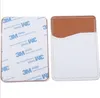 DHL300pcs Cell Phone Cases Sublimation DIY White Blank PU Card Holder Mobile Wallet Heat Transfer for Universal